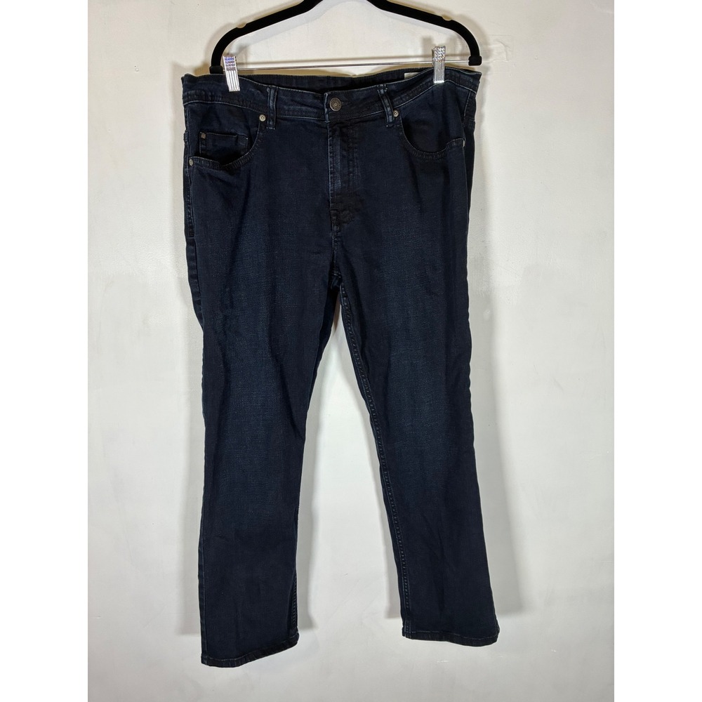 Buffalo David Bitton Jackson-X 38x30 Dark Wash Straight Stretch Jeans Mens